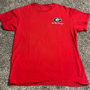 Red Georgia Bulldogs Tee Shirt